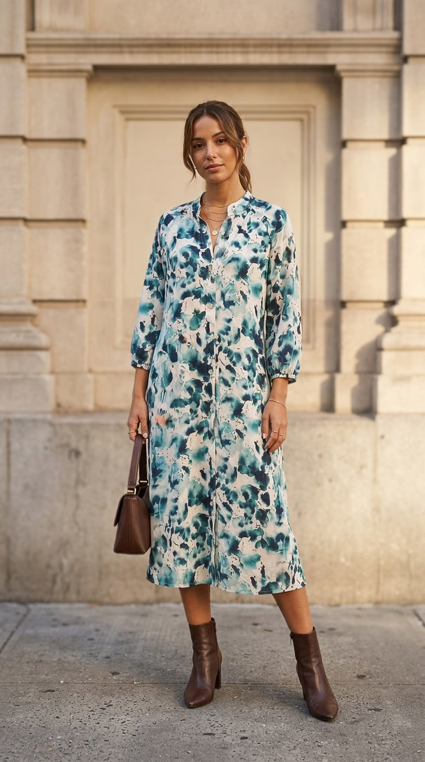 Anna - Sweet Valley: Relaxed shirt dress with pockets