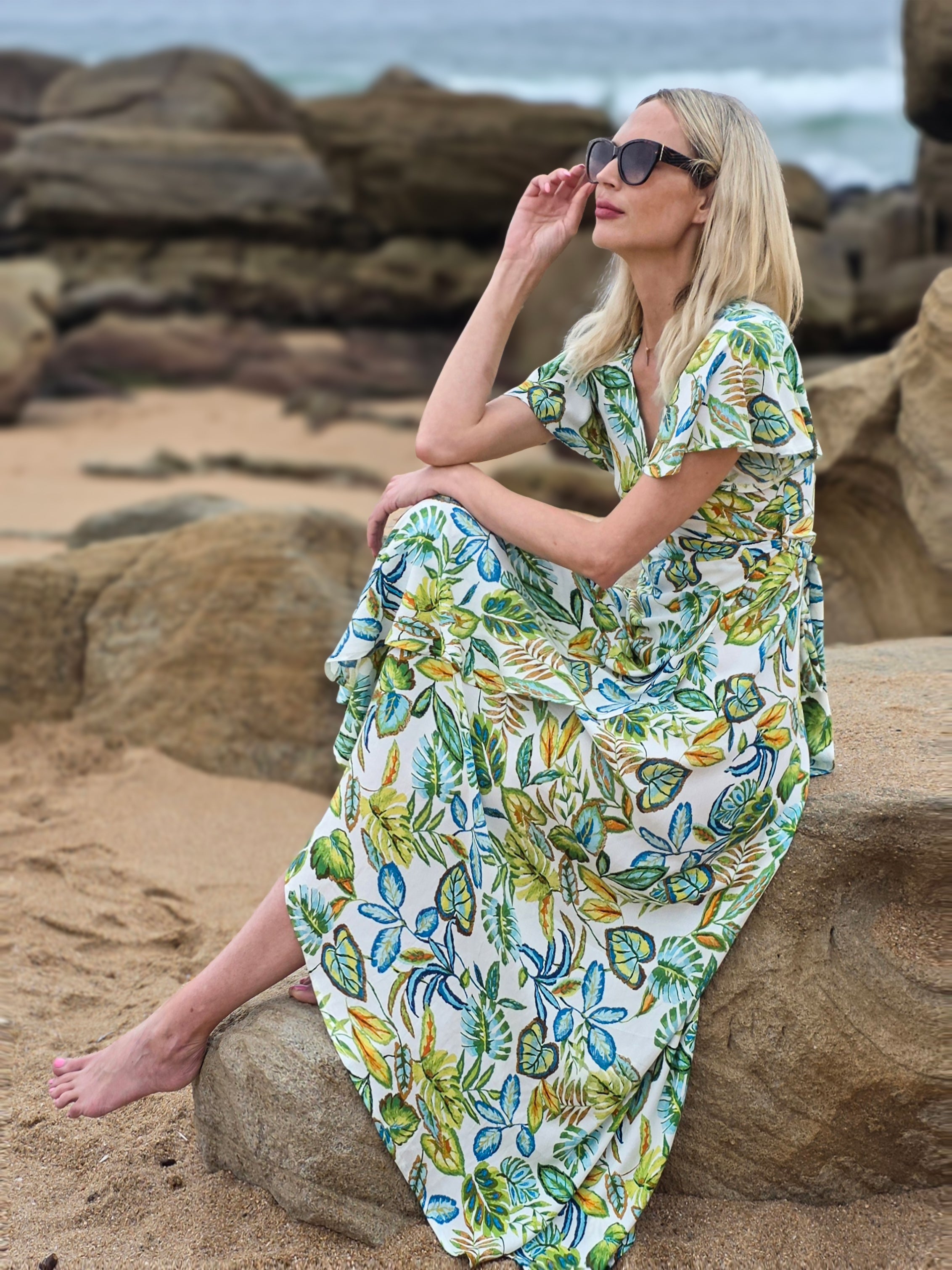 Bonny - Hidden Haven: Maxi Wrap dress