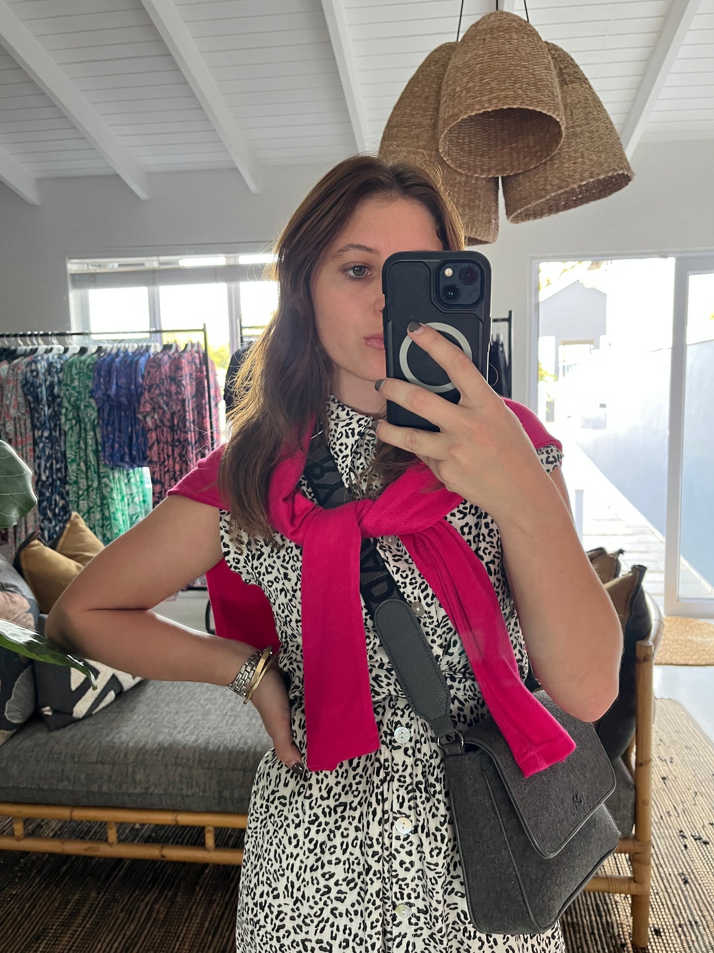Scarlett Jersey - Pink: Round neck knit