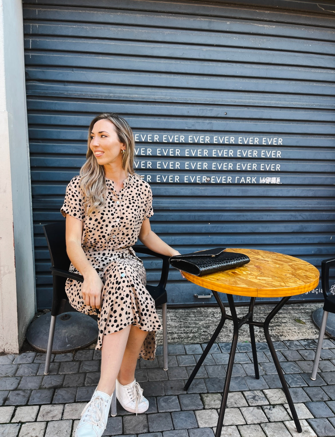 Iris - Golden Dreams Stone: Classic Maxi Shirt Dress
