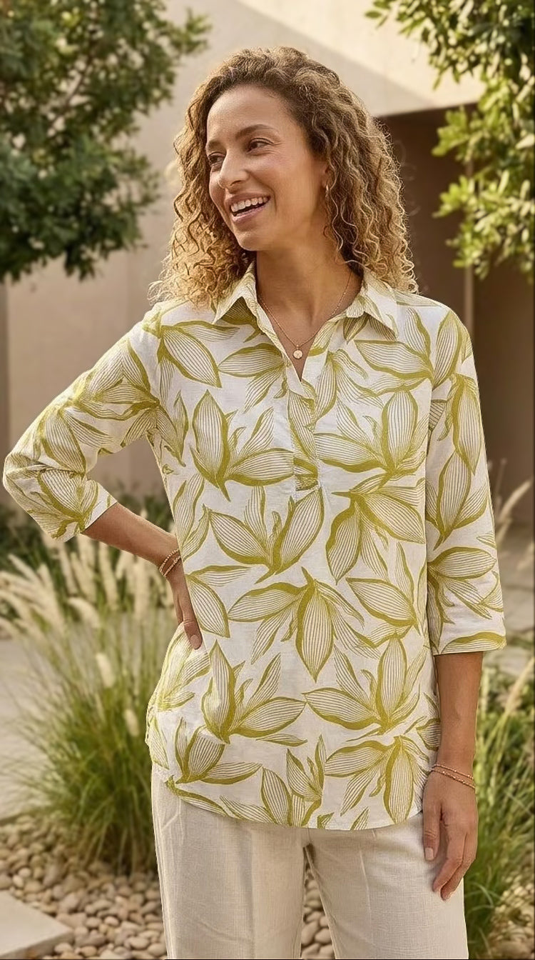 Melinda - Savannah Meadow: Relaxed fit shirt