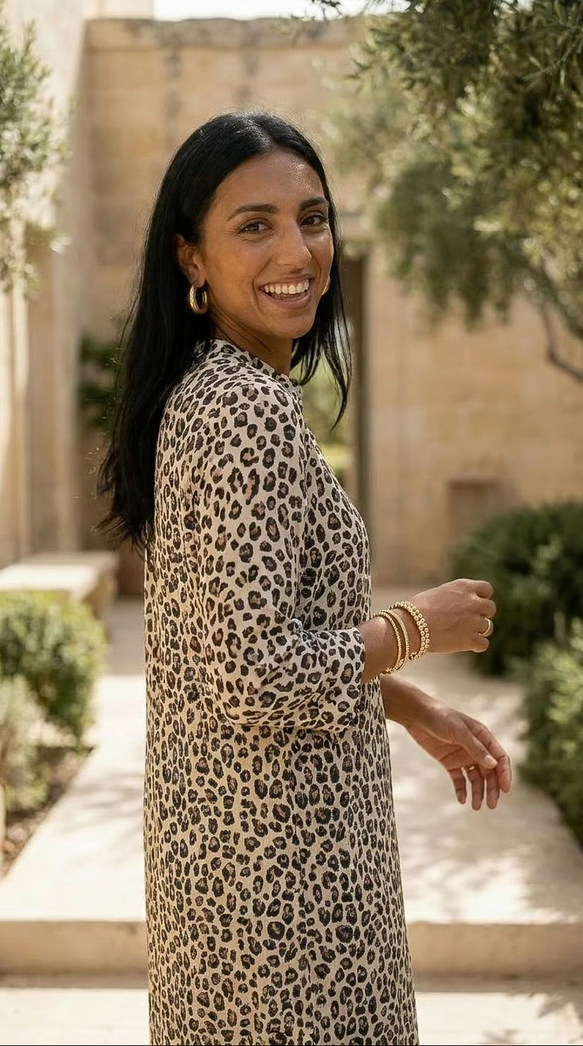Ophelia - Safari Escape: Classic Midi Shirt dress