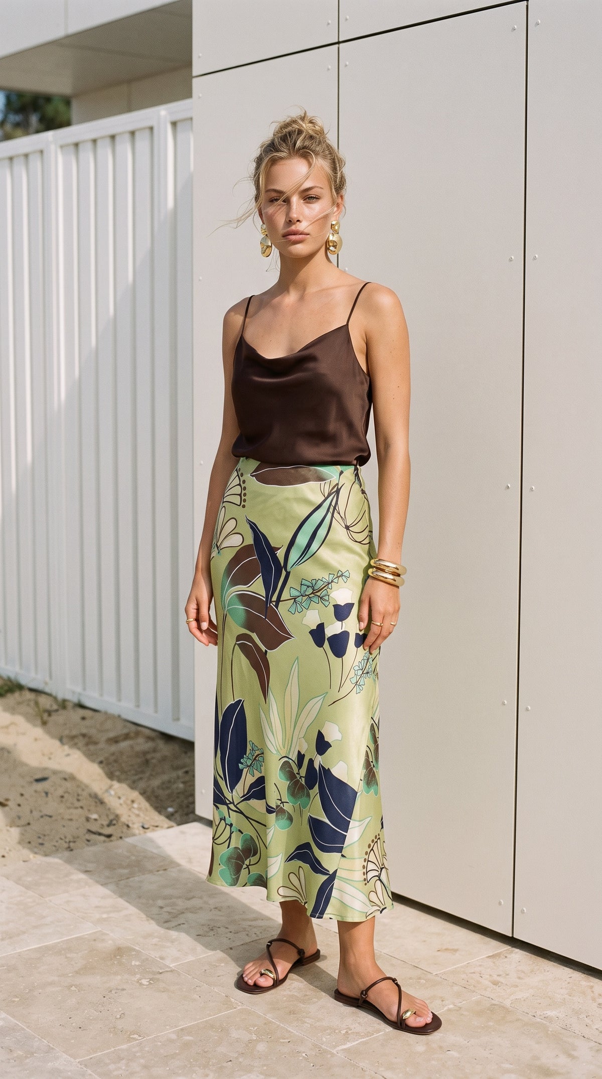 Kirsty - Sunset Tropics: Maxi skirt