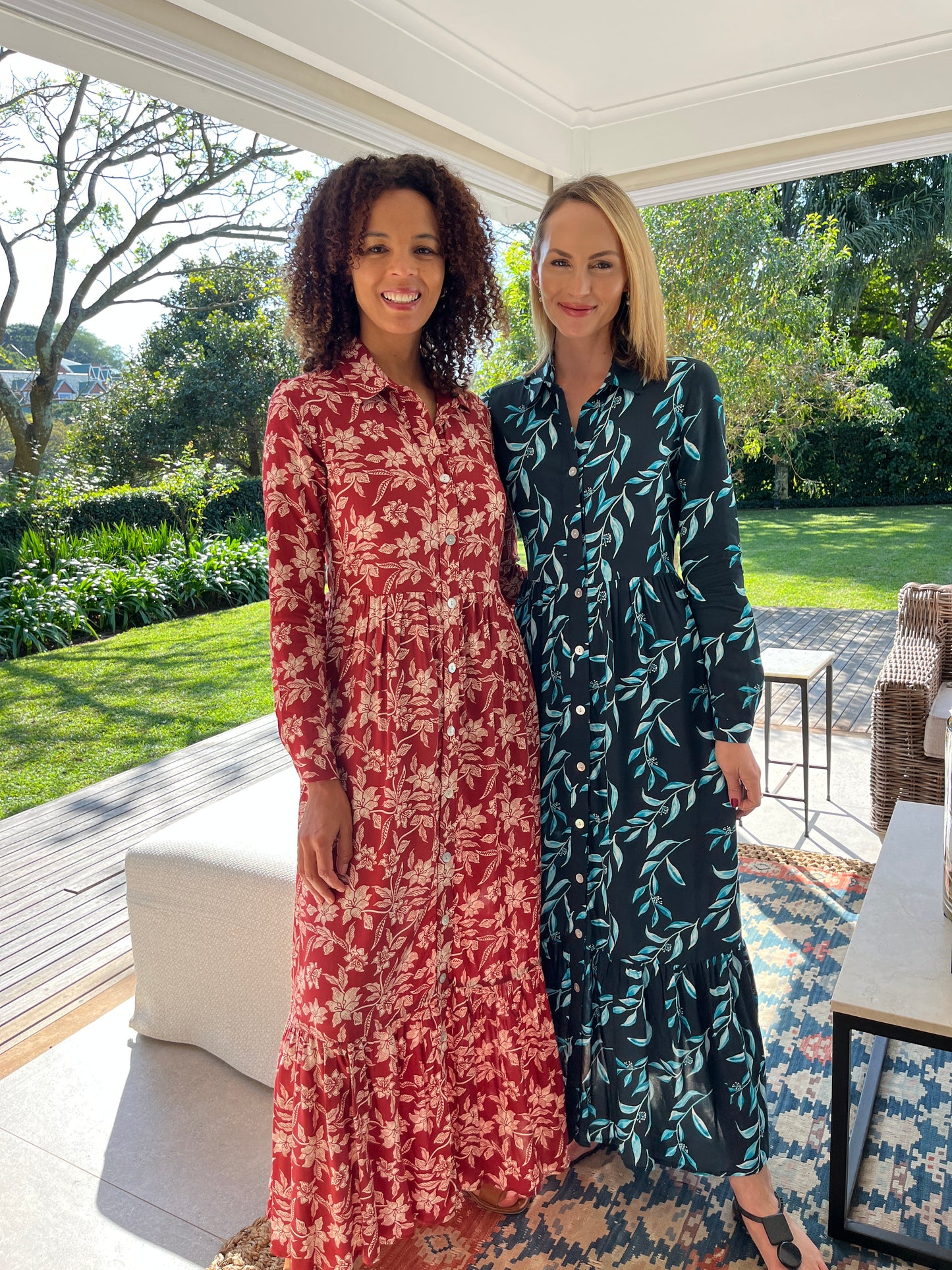 Maddison Maxi - Orient Express: Button-up Tiered Maxi Dress