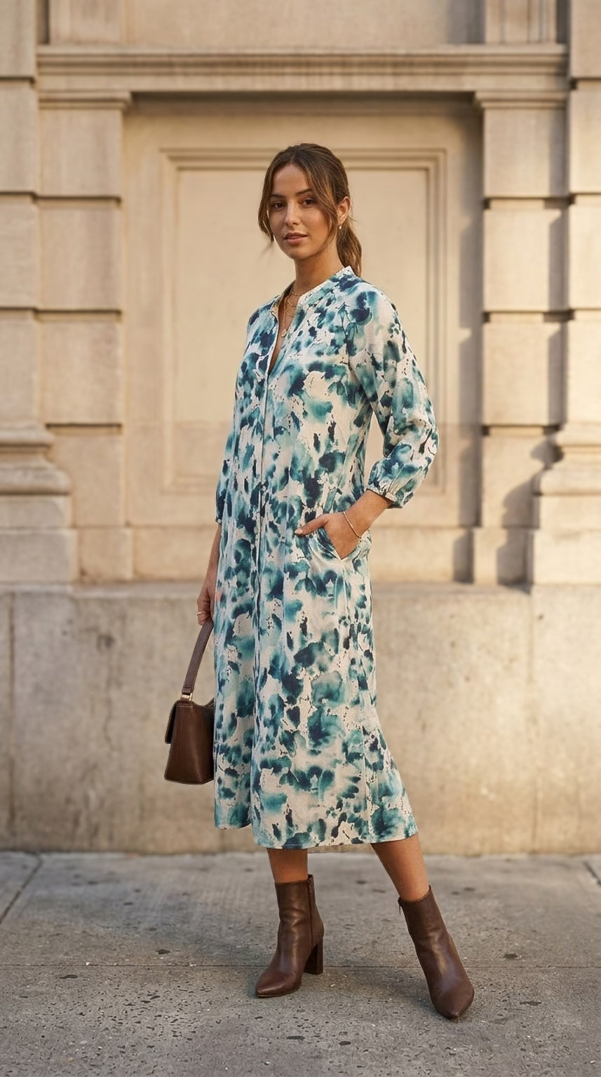 Anna - Sweet Valley: Relaxed shirt dress with pockets