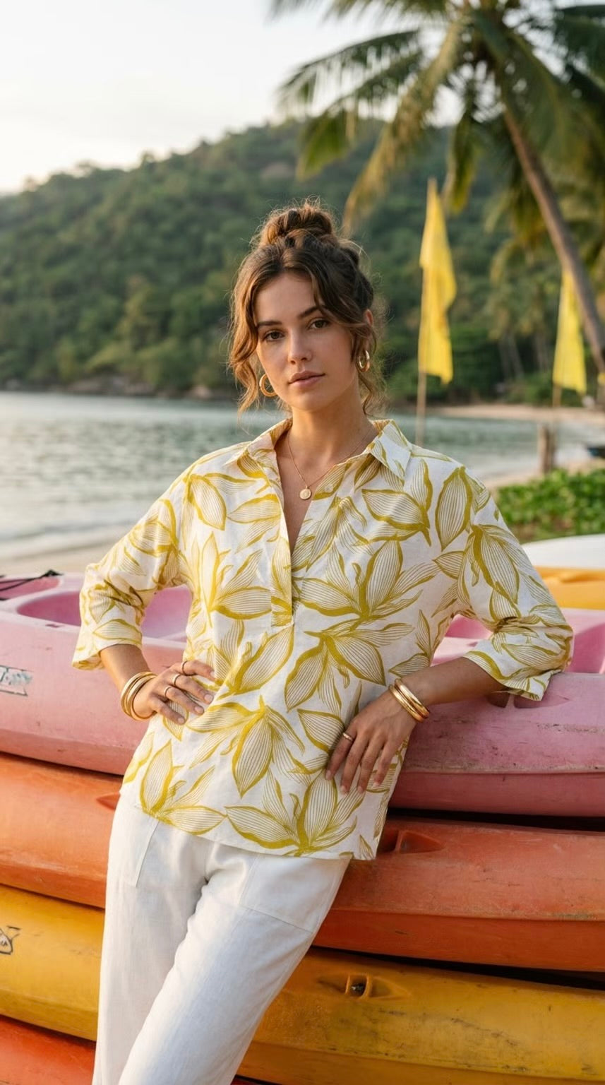 Melinda - Savannah Meadow: Relaxed fit shirt
