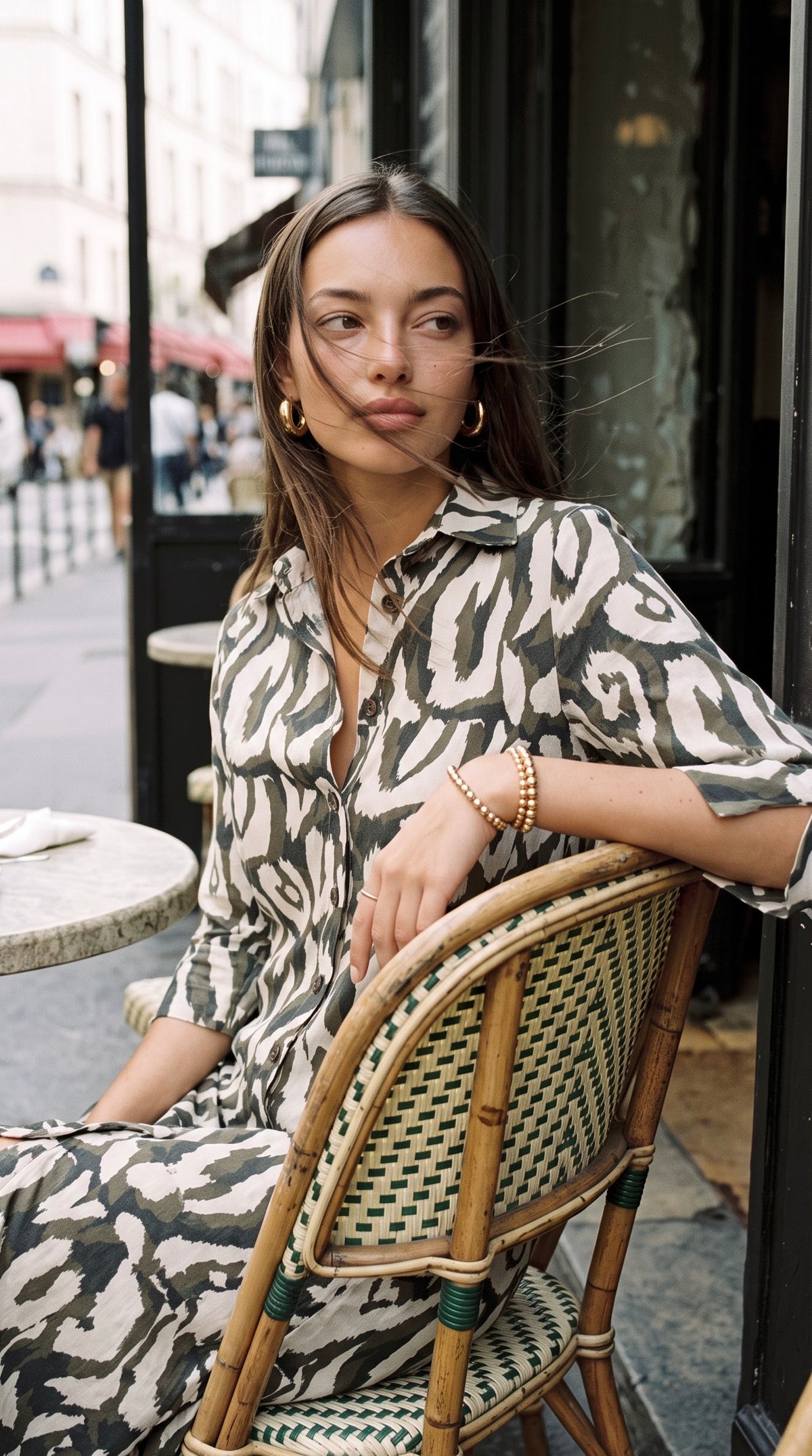 Sarah - Country Wild: Classic midi shirt dress