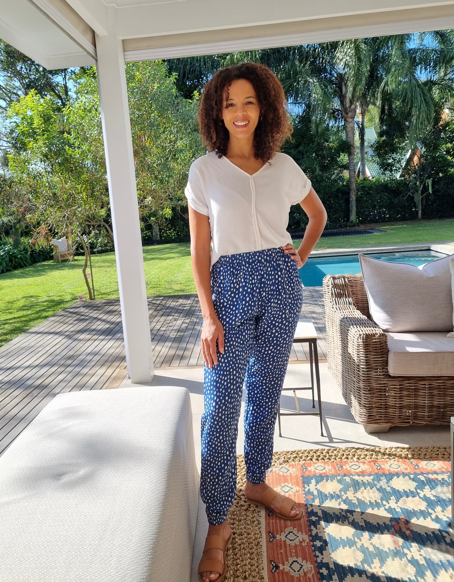 Holly - Abstract Spot: Classic Jogger with elasticated waistband