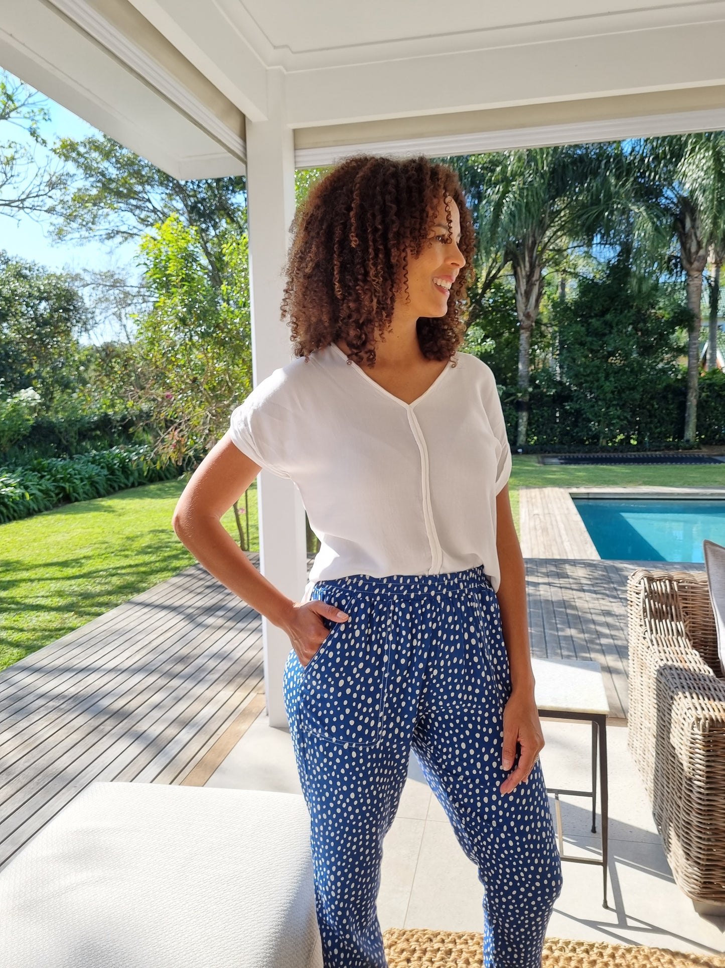 Holly - Abstract Spot: Classic Jogger with elasticated waistband