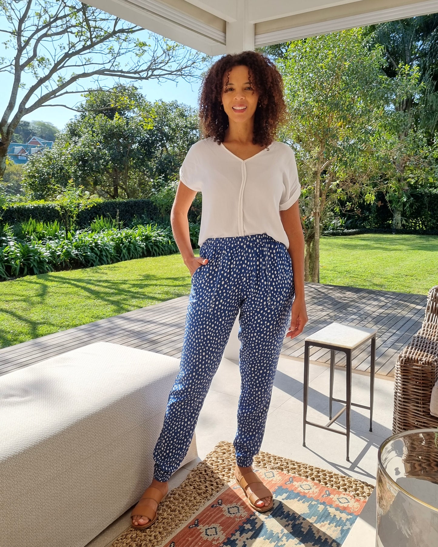 Holly - Abstract Spot: Classic Jogger with elasticated waistband