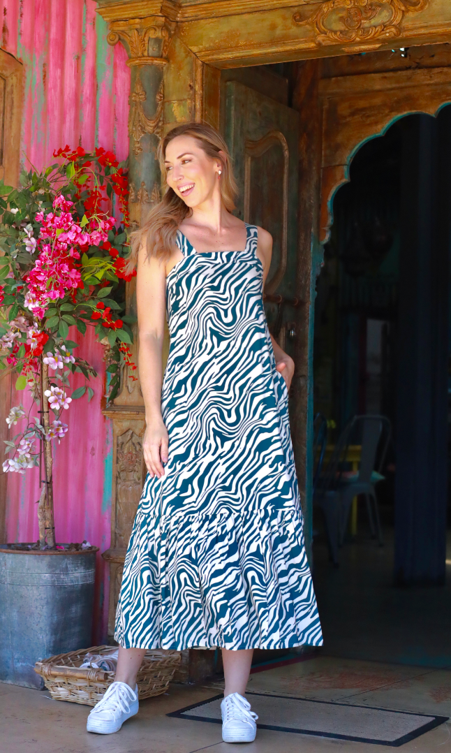 Chiara Dress - Zebra Fantasy