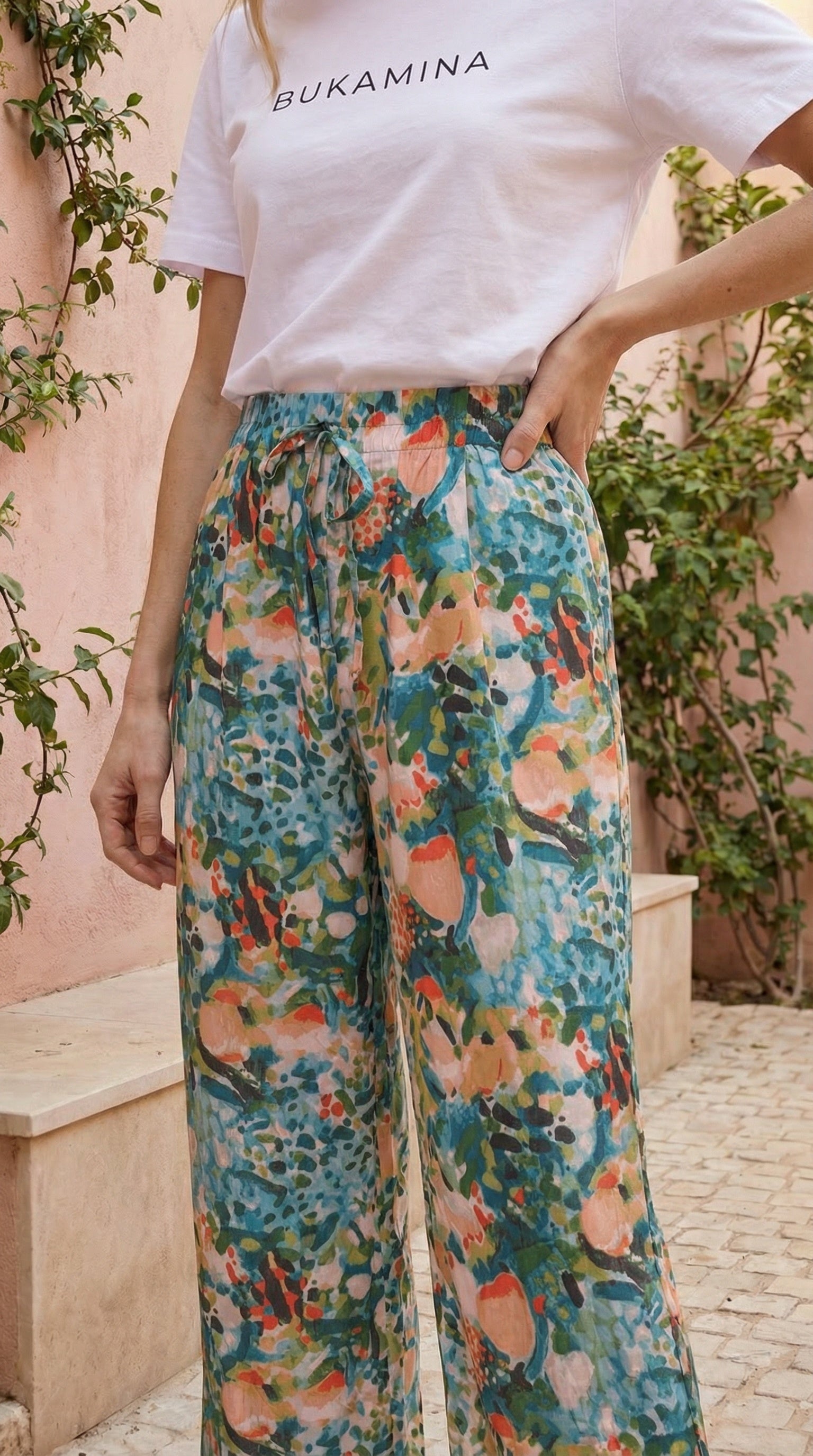 Caprice - Lavish: Wide Leg pants with Elasticated waistband