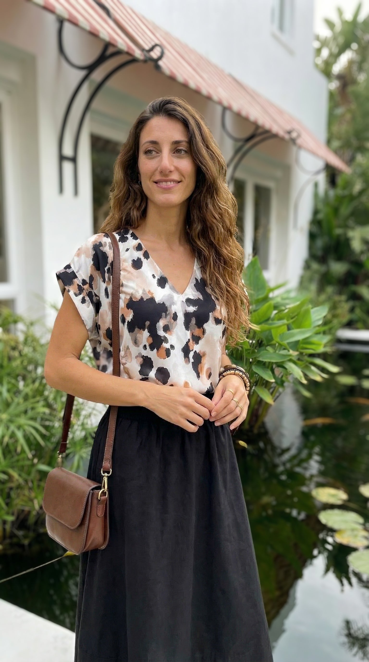 Shay - Black: A-line Poplin skirt