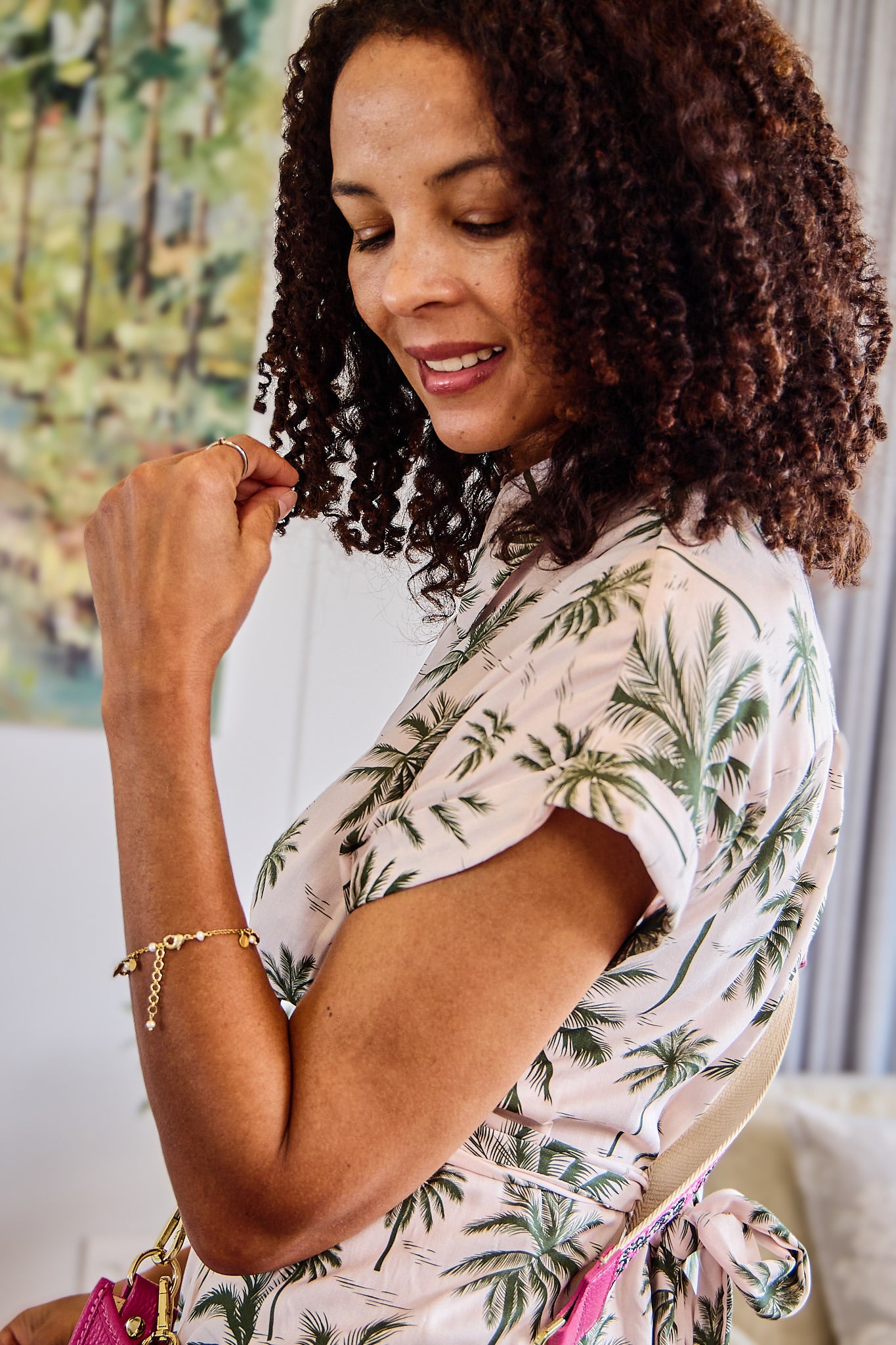 Clarence Maxi - Jungle joy: Front tie Maxi dress