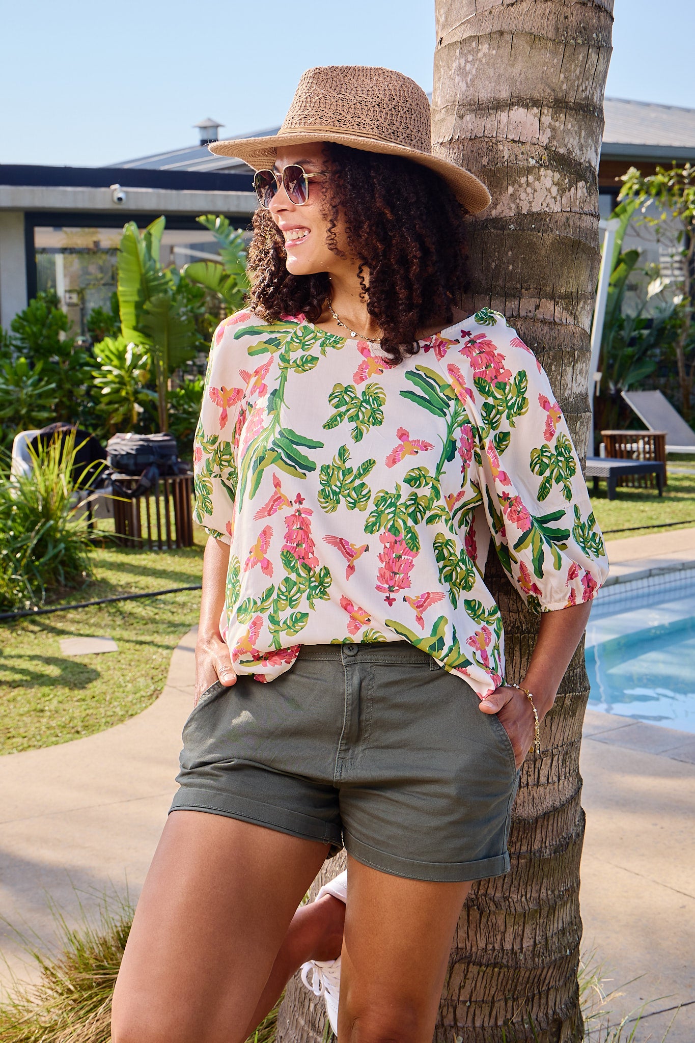 Ollie - Whisper: Raglan sleeve blouse