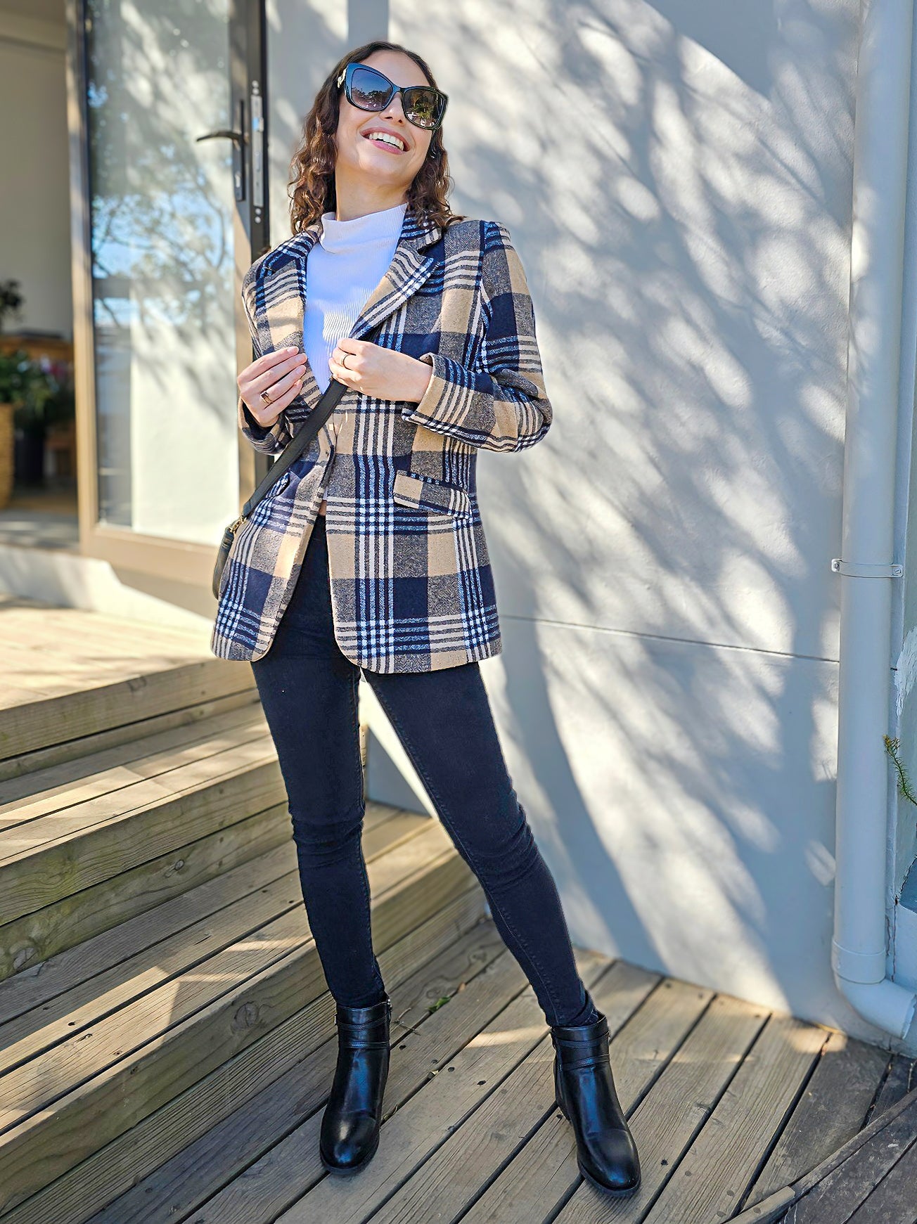 Siya - Check: Classic structured jacket