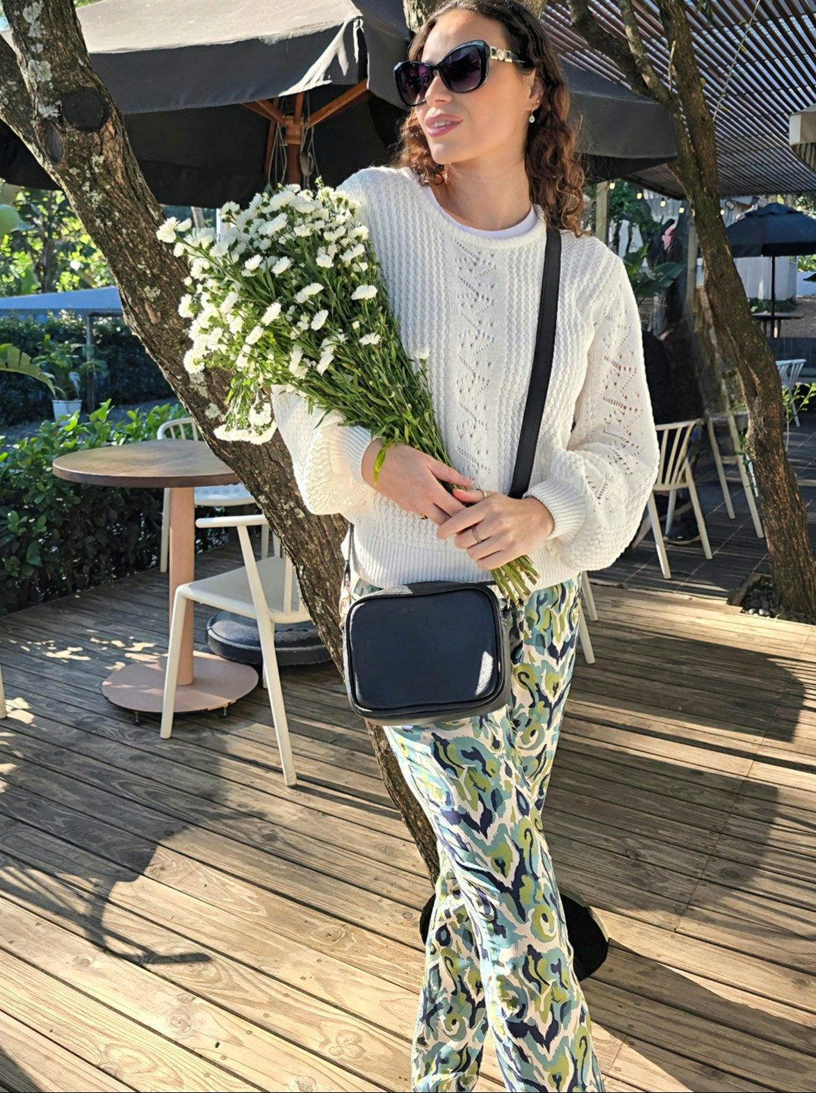 Gia - Breeze: Straight leg pants with elasticated waistband