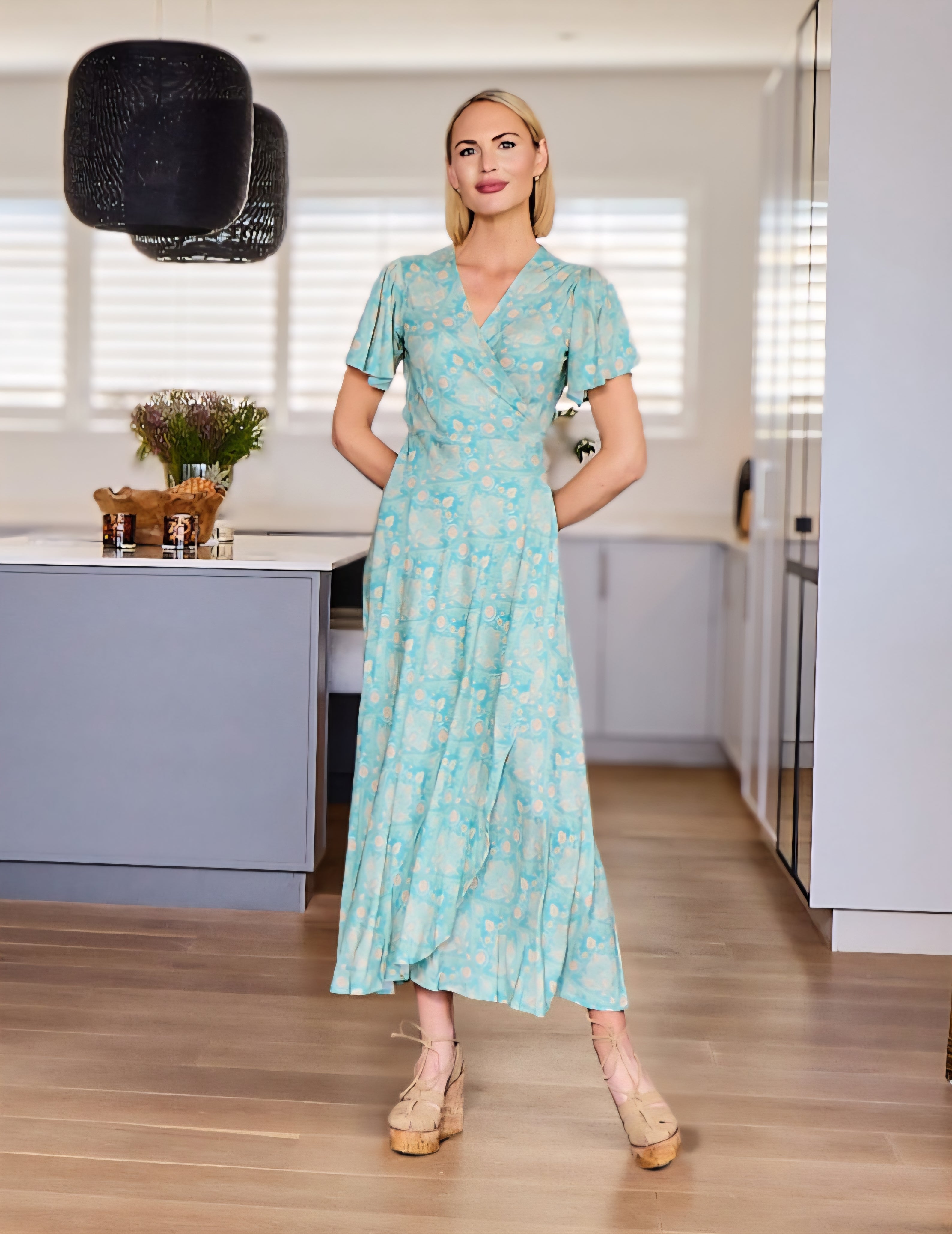 Bonny - The Tropics: Maxi Wrap dress