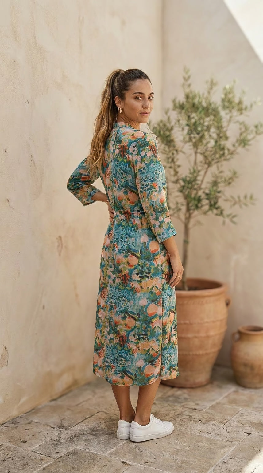 Ophelia - Lavish: Classic Midi Shirt dress