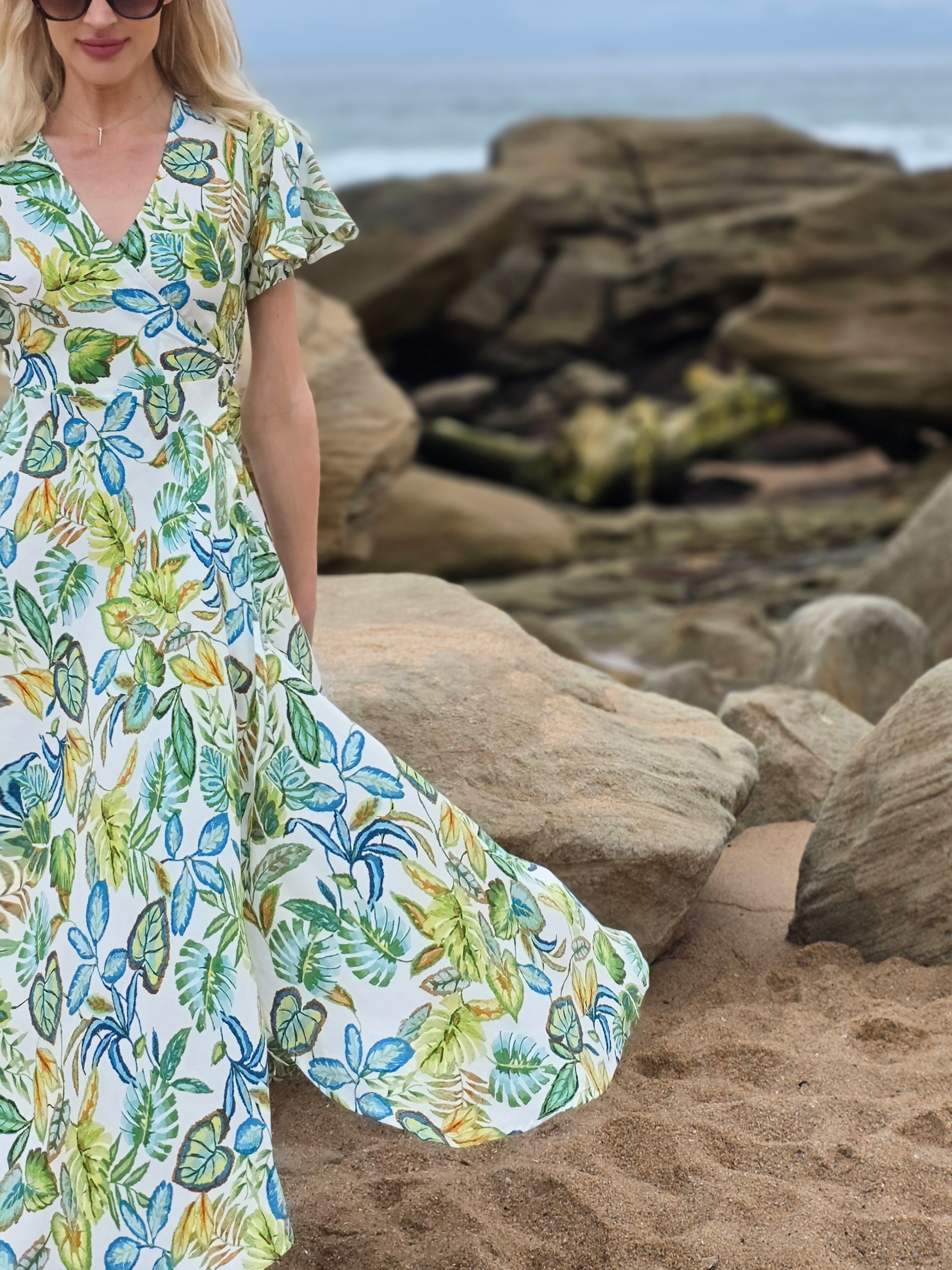 Bonny - Hidden Haven: Maxi Wrap dress