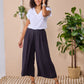 Harper - Black: Culotte Pants with pockets