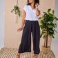 Harper - Black: Culotte Pants with pockets