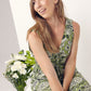 Belcanto - Floral Warp: V-Neck Jumpsuit