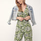 Belcanto - Floral Warp: V-Neck Jumpsuit