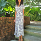 Clarence maxi - Jacaranda: Front Tie Shirt dress