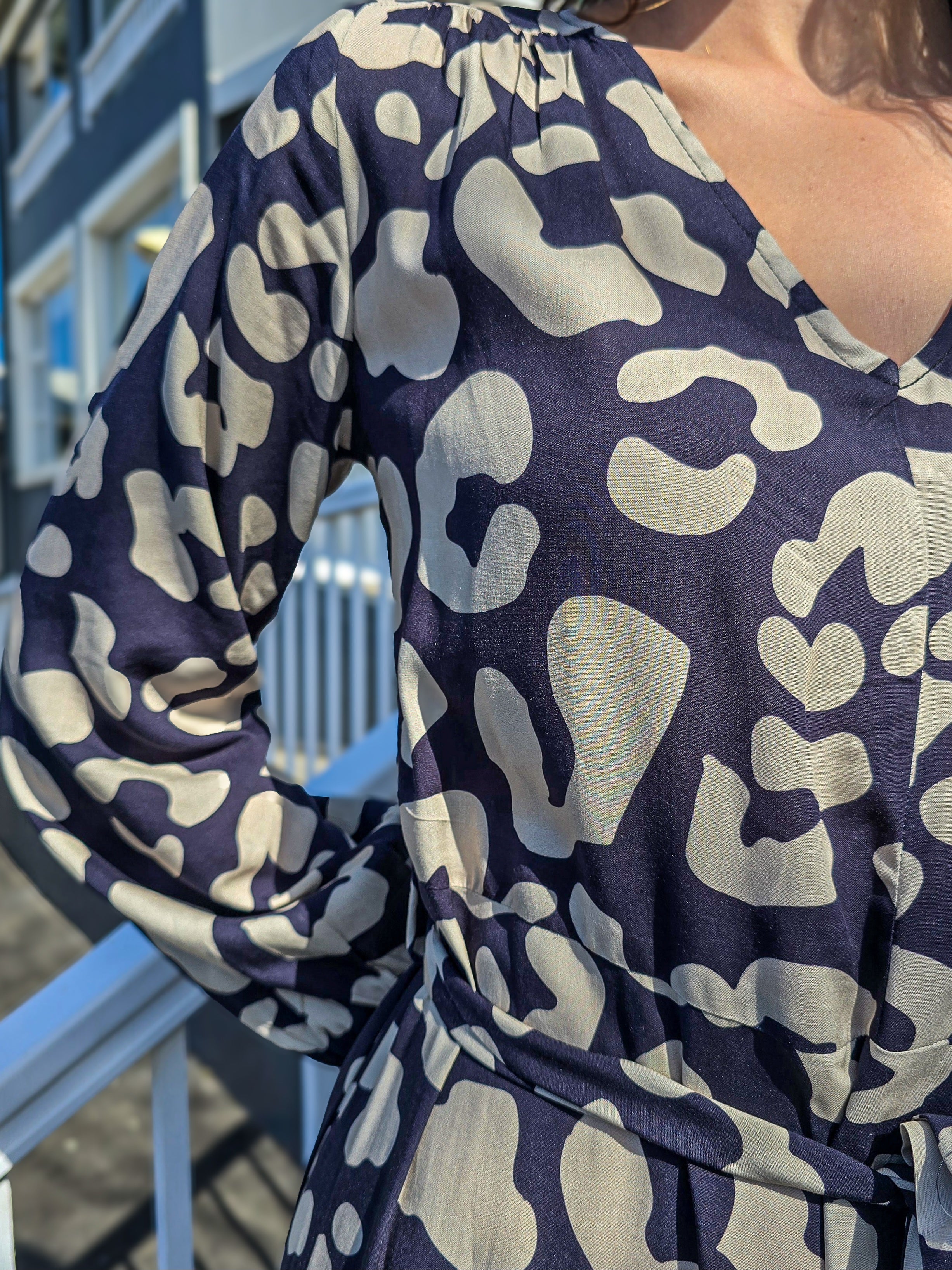 Brae - Into the Wild: Tiered Long sleeve maxi dress