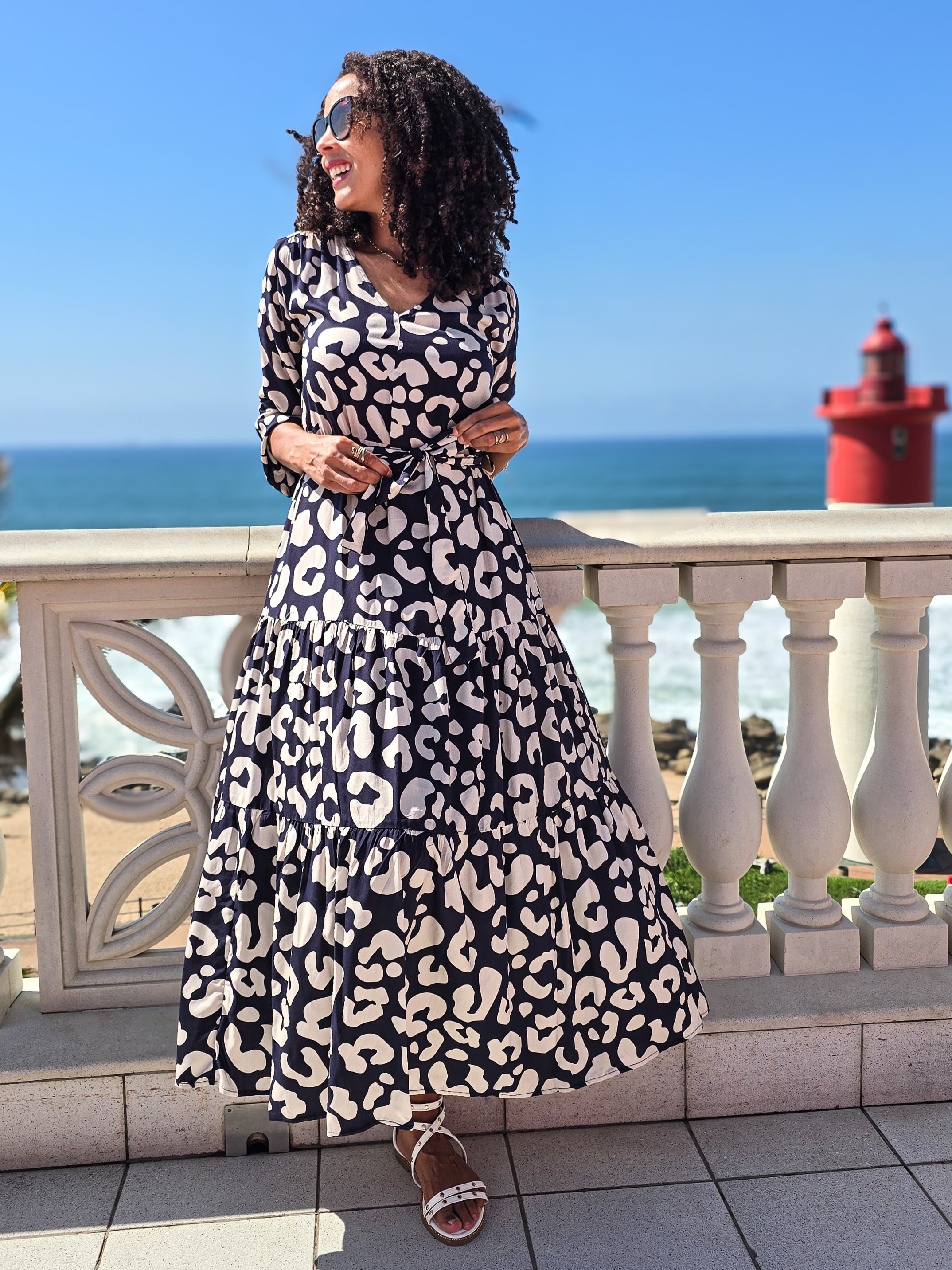 Brae - Into the Wild: Tiered Long sleeve maxi dress