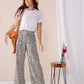 Caprice - Fiesty Leopard: Wide Leg pants with Elasticated waistband