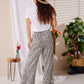 Caprice - Fiesty Leopard: Wide Leg pants with Elasticated waistband