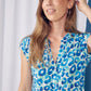 Cora - Leopard Paint: Button up blouse