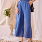 Lavender - Pacific Blue: Wide leg pants