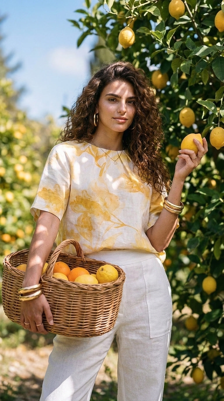 Arlette - Sweet Jungle: Short sleeve blouse