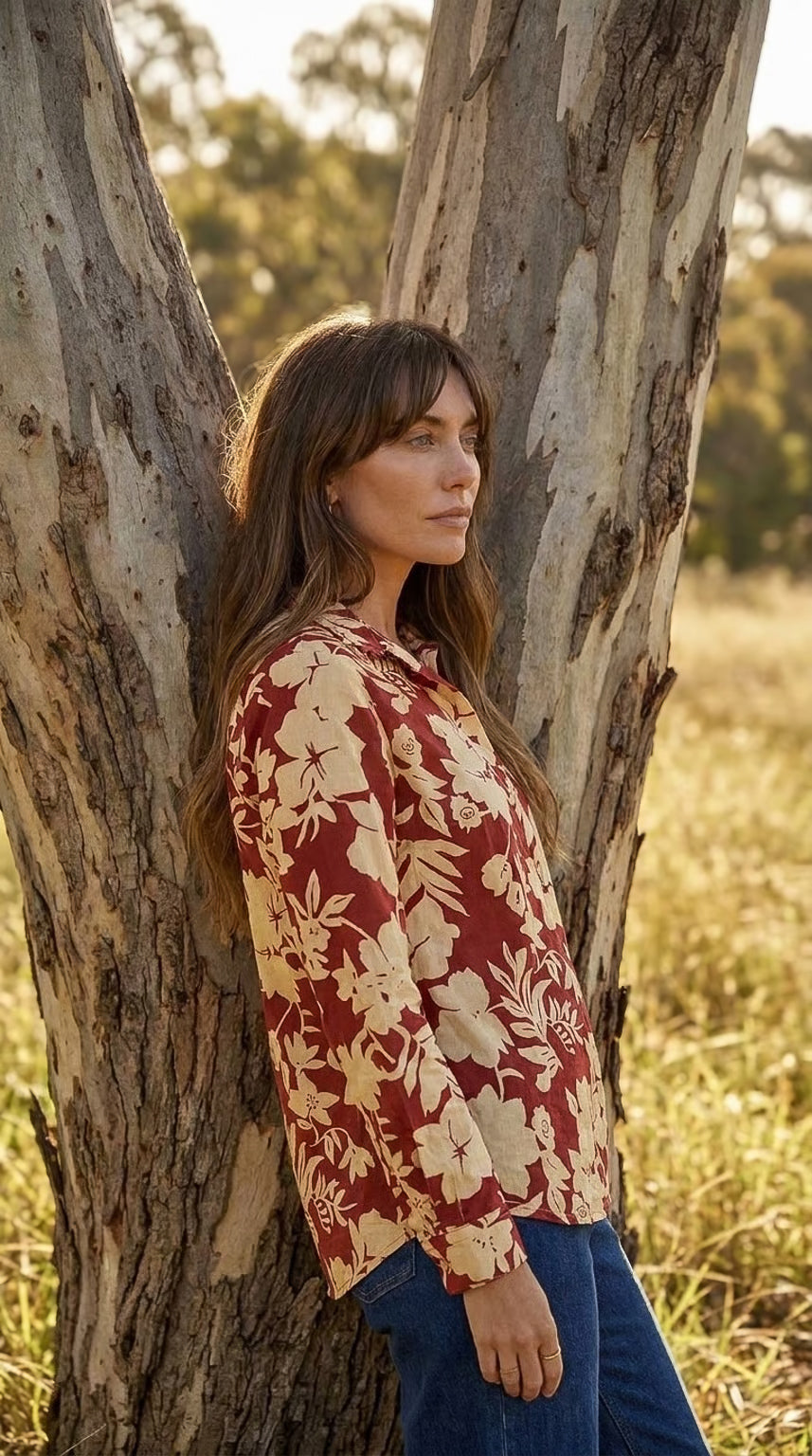Lucia - Paradise: Oversize Collared shirt
