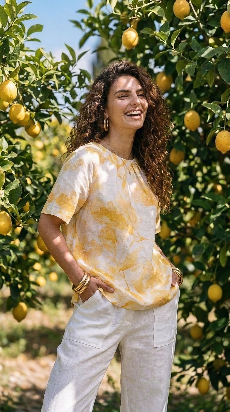 Arlette - Sweet Jungle: Short sleeve blouse
