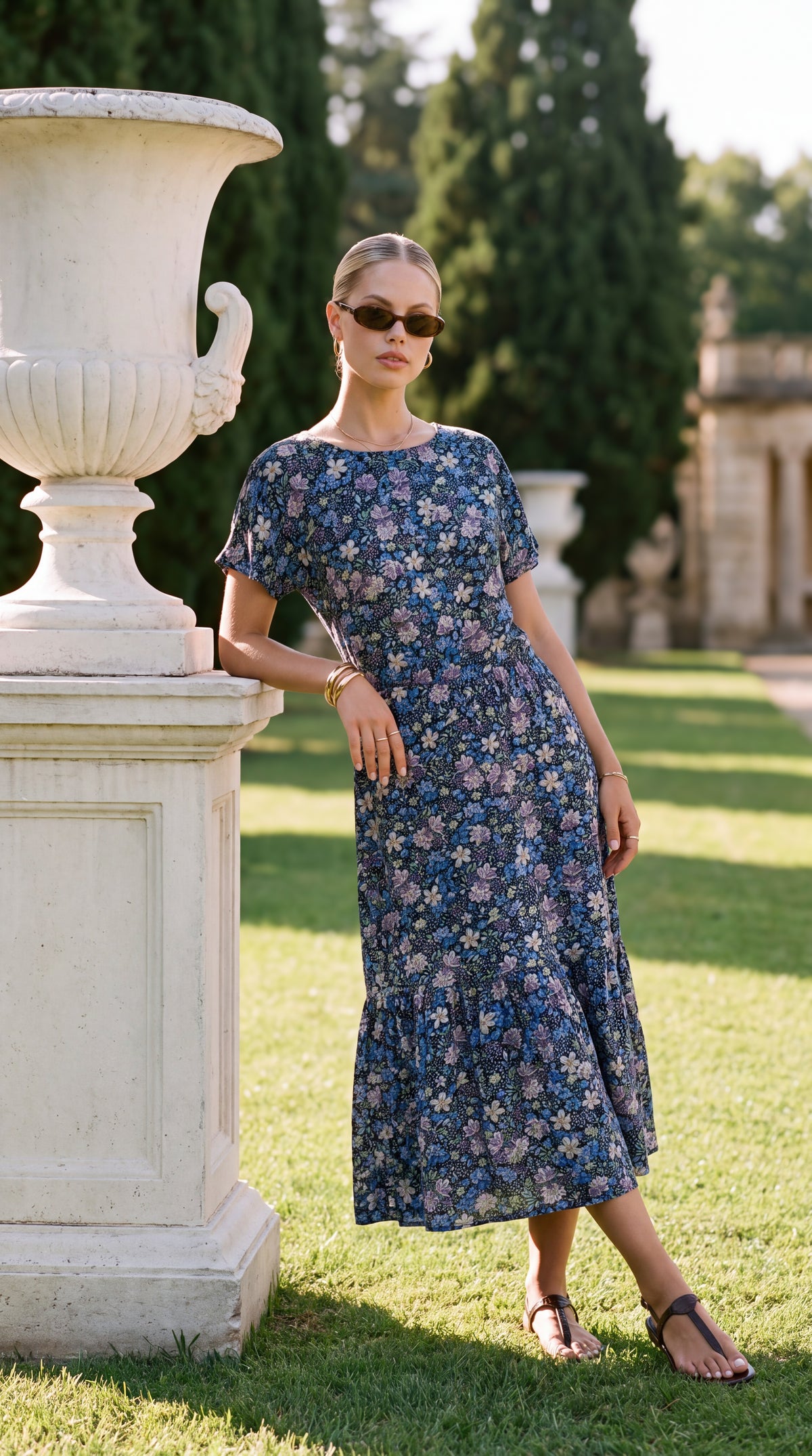 Zola - Daisy Wild: Tiered midi dress