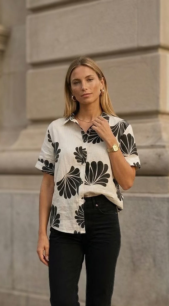 Sammy Shirt - Oasis Black: Short sleeve shirt