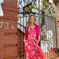 Scarlett Jersey - Pink:  Round neck knit