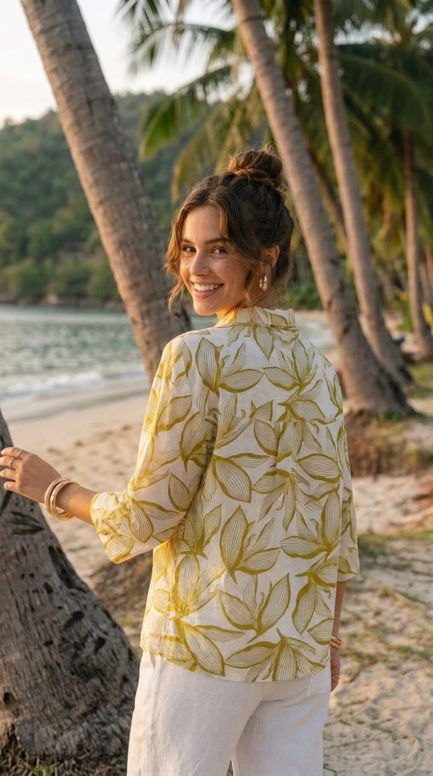 Melinda - Savannah Meadow: Relaxed fit shirt