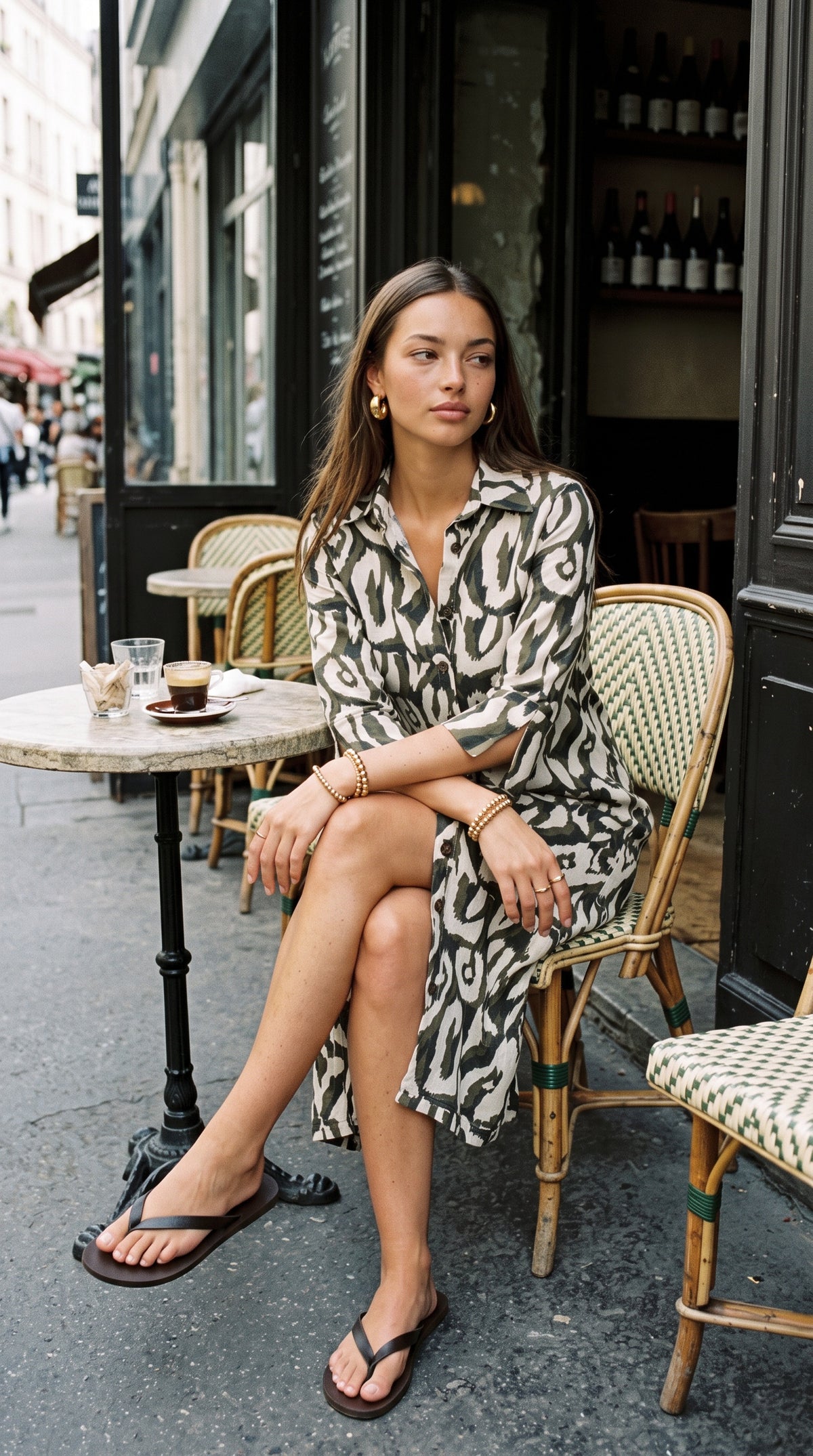 Sarah - Country Wild: Classic midi shirt dress
