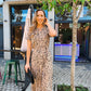 Iris - Golden Dreams Stone:  Classic Maxi Shirt Dress