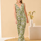 Belcanto - Floral Warp: V-Neck Jumpsuit