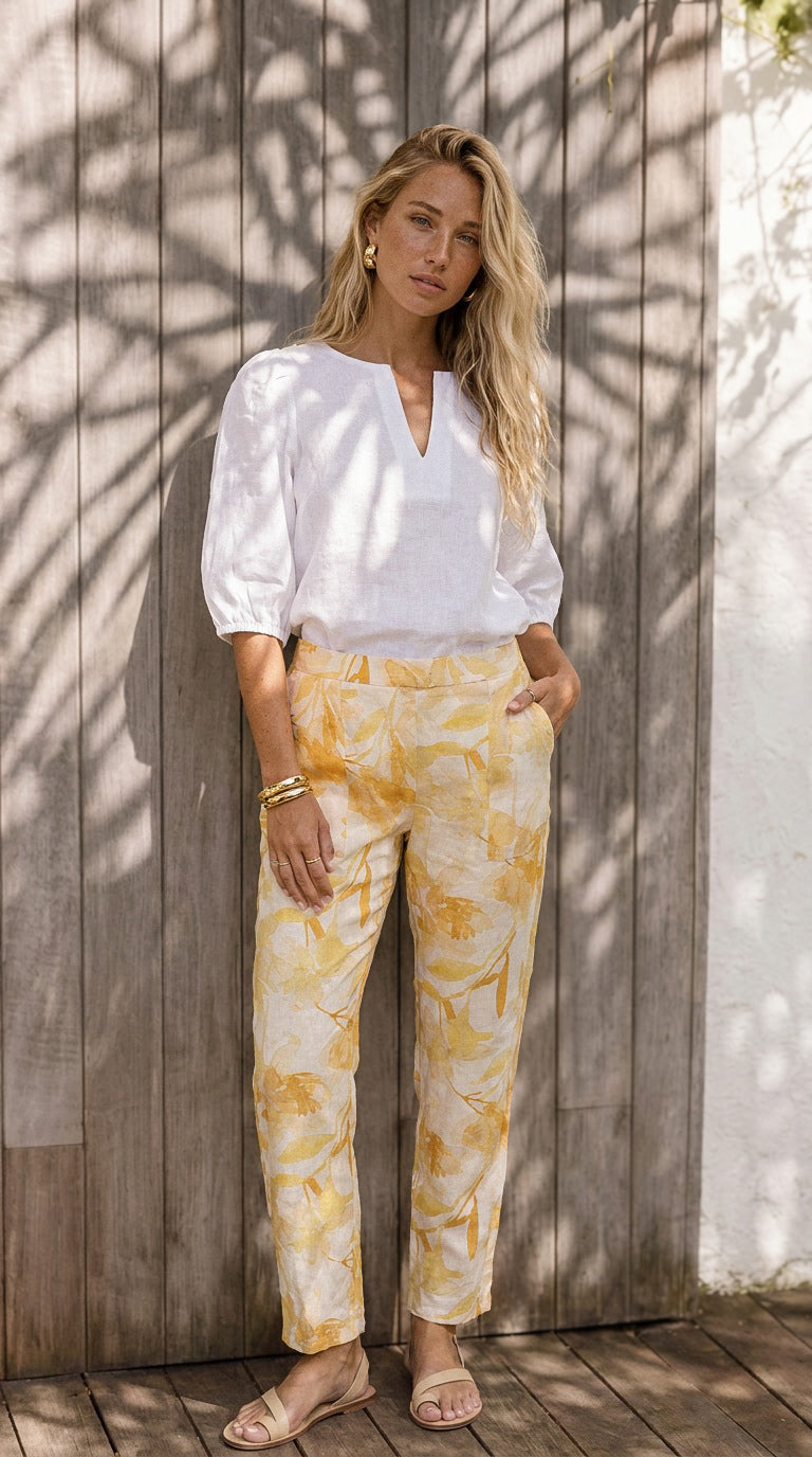 Paloma - Sweet Jungle: Straight leg pants
