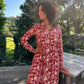 Maddison Maxi - Orient Express:  Button-up Tiered Maxi Dress
