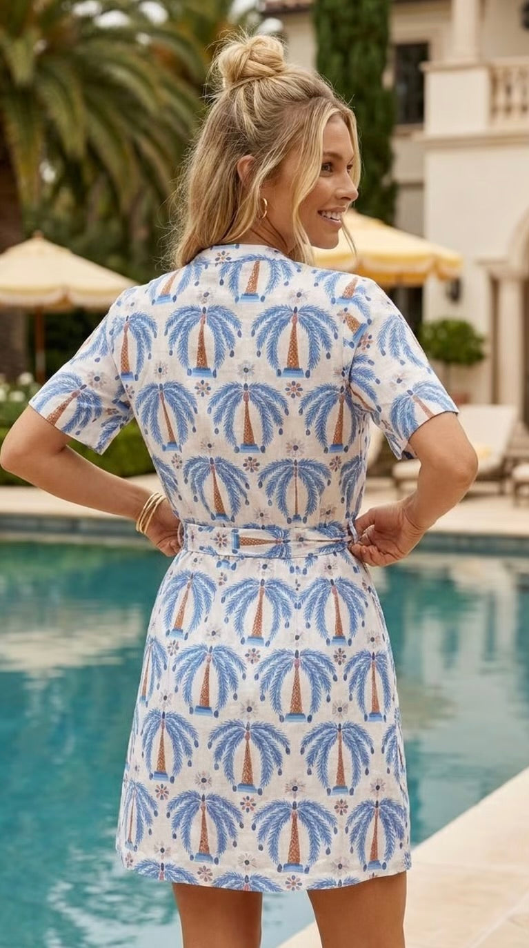 Hazel - Firefly: Short linen dress