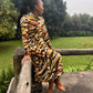 Blake - Secret Jungle:  Button - up long sleeve collared dress
