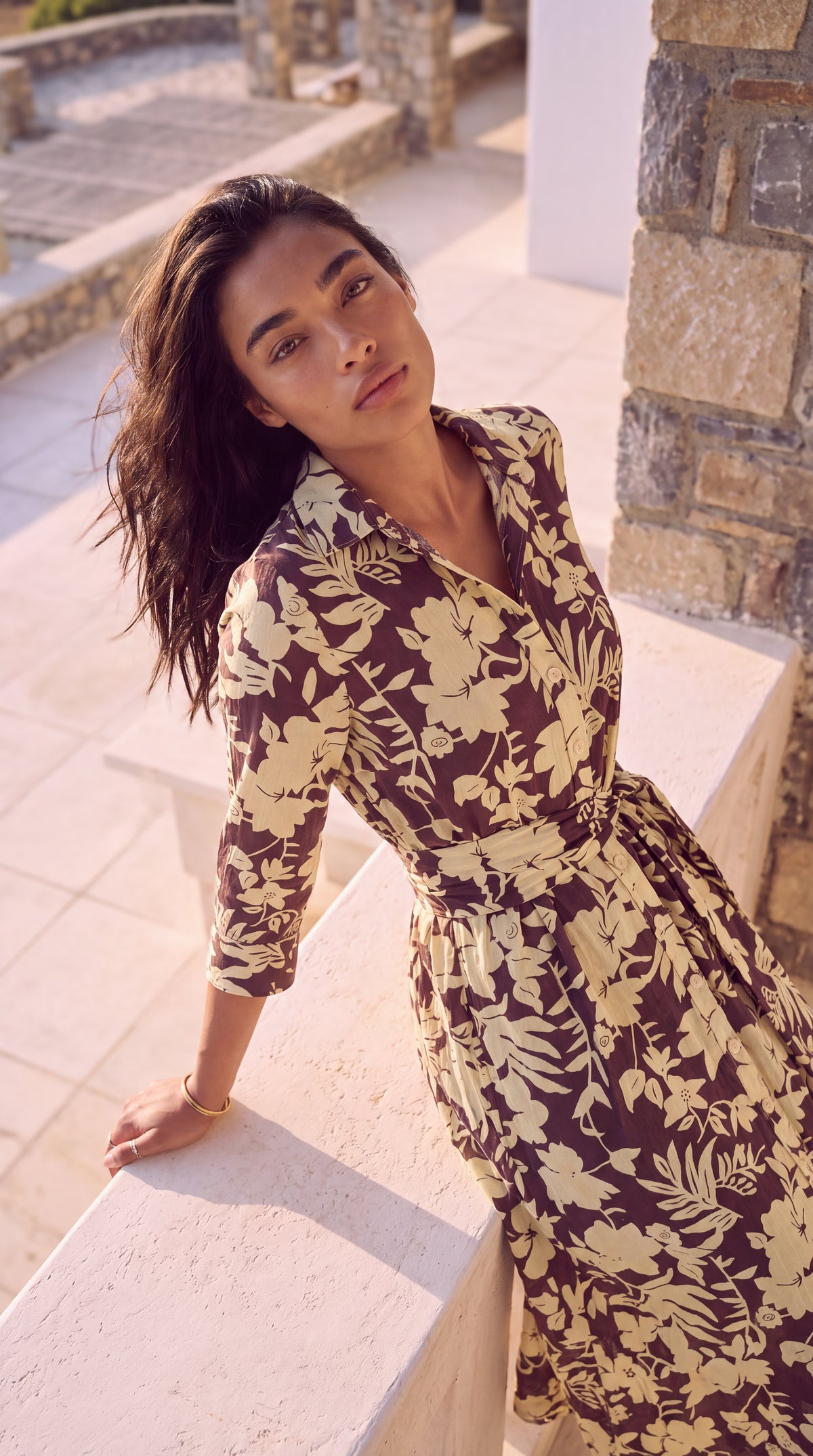 Camilla - Secret Orchid: Classic Shirt dress
